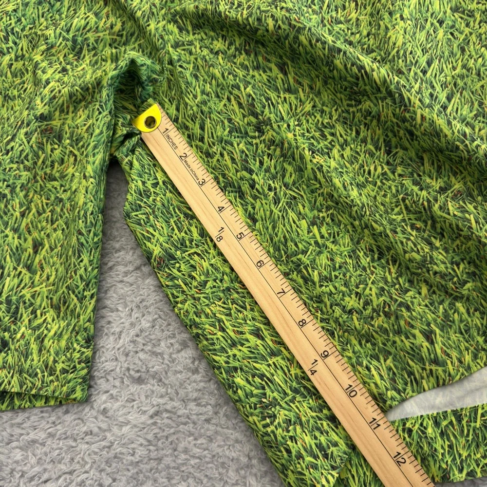 Loudmouth‎ Golf Mens Green Grass Print Performance Shorts Size 38 Golfwear